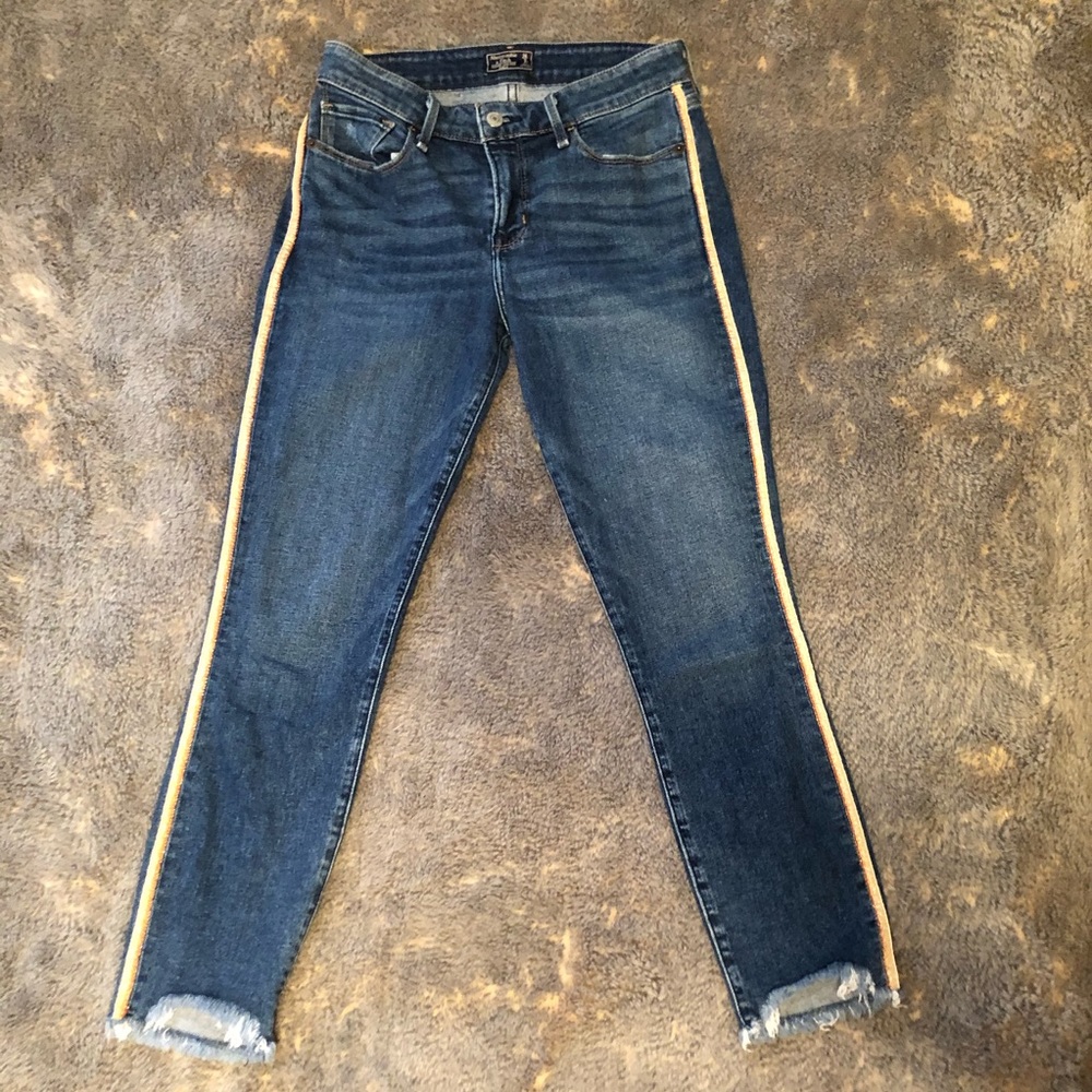 Abercrombie&Fitch Gold Stripe Jeans